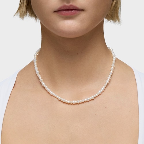 Silver Necklace with cultured pearls Sweet Dolls