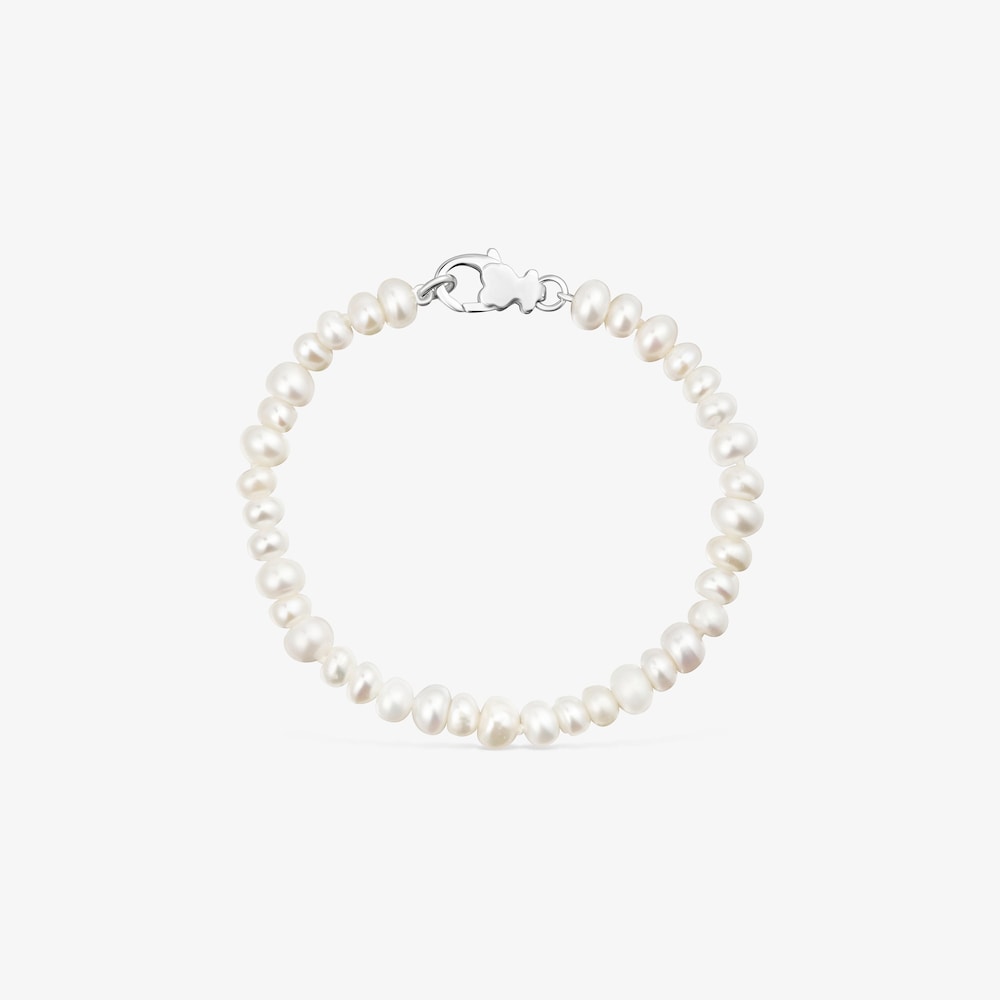 Bracciale a catena in argento con perle coltivate Sweet Dolls