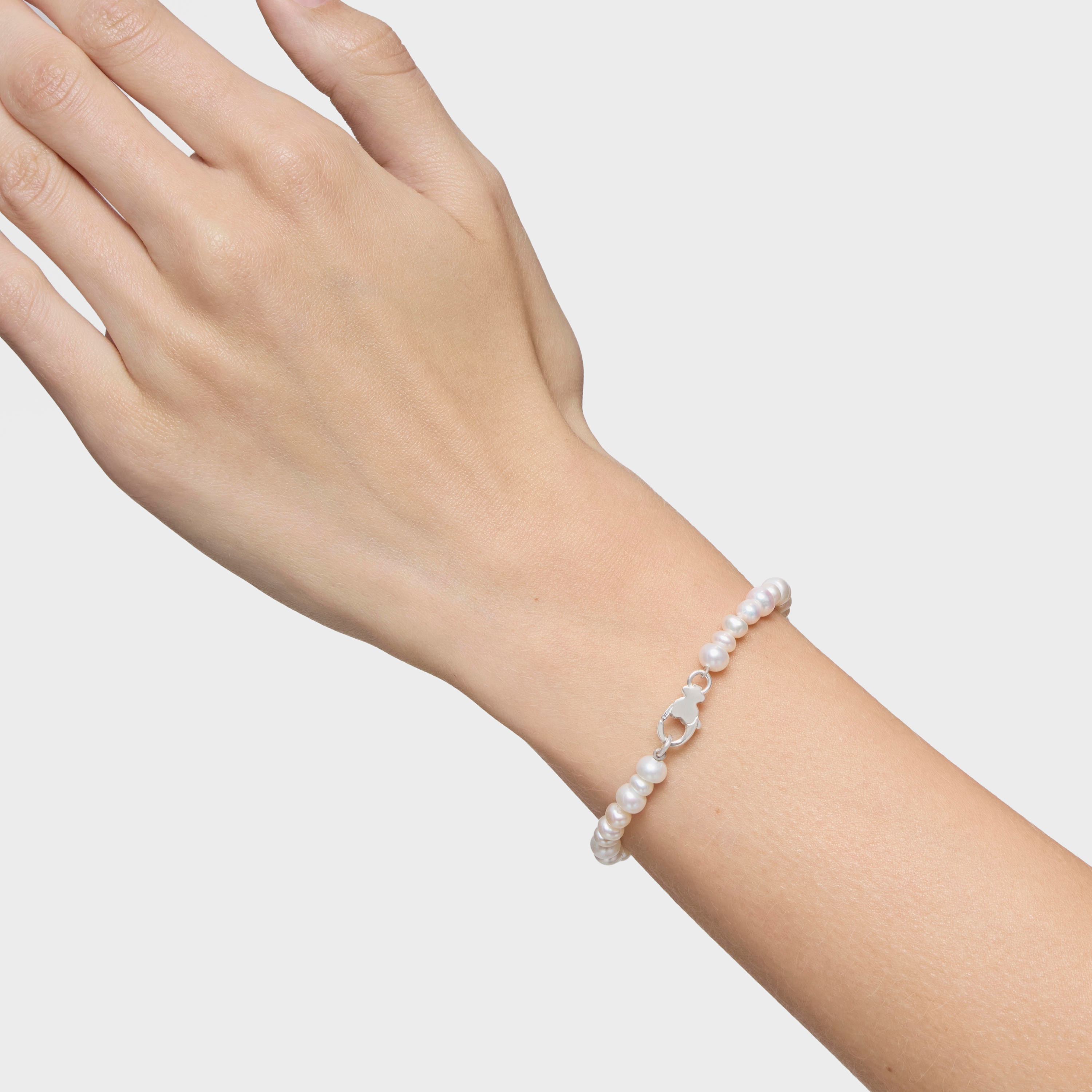 Silver Bracelet with cultured pearls Sweet Dolls