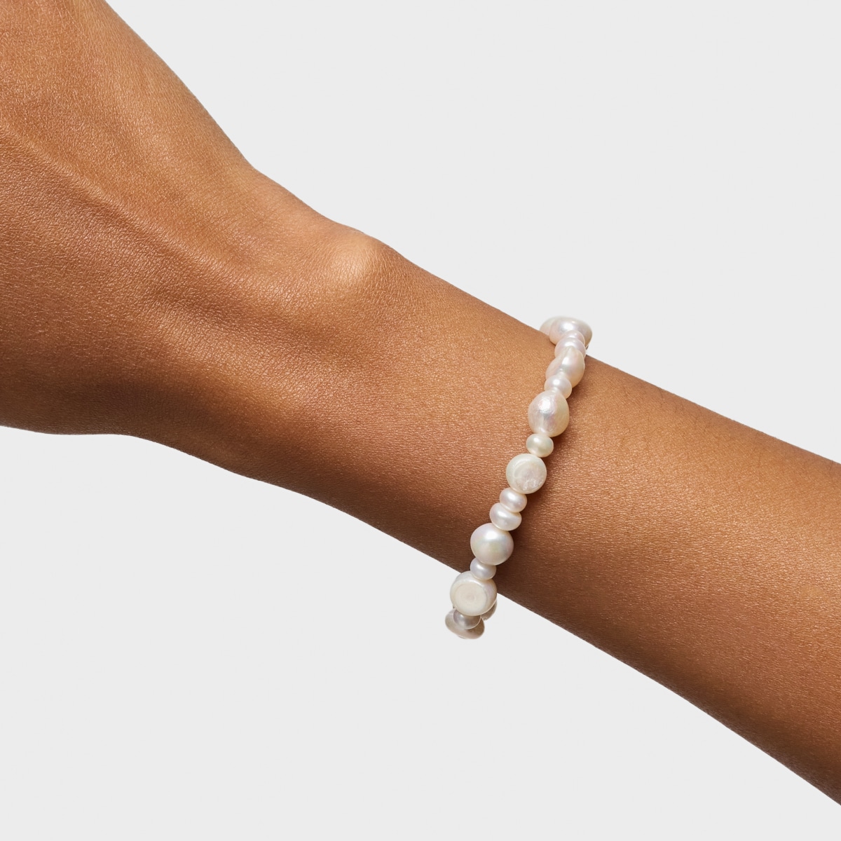 Pulsera de plata y perlas cultivadas grandes Sweet Dolls