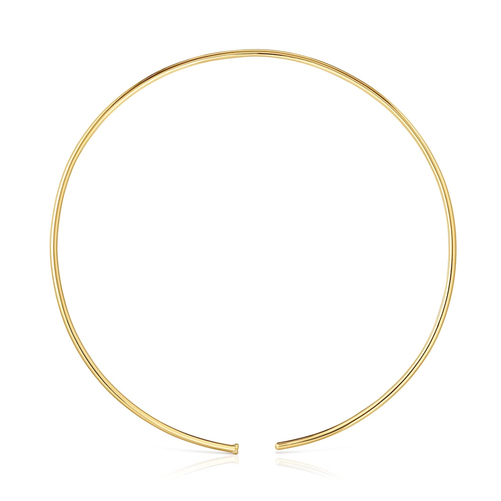 18kt gold plating over silver Necklace Basicos