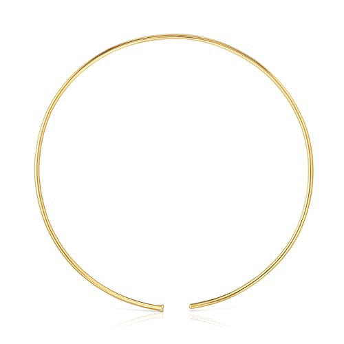 18kt gold plating over silver Necklace Basicos
