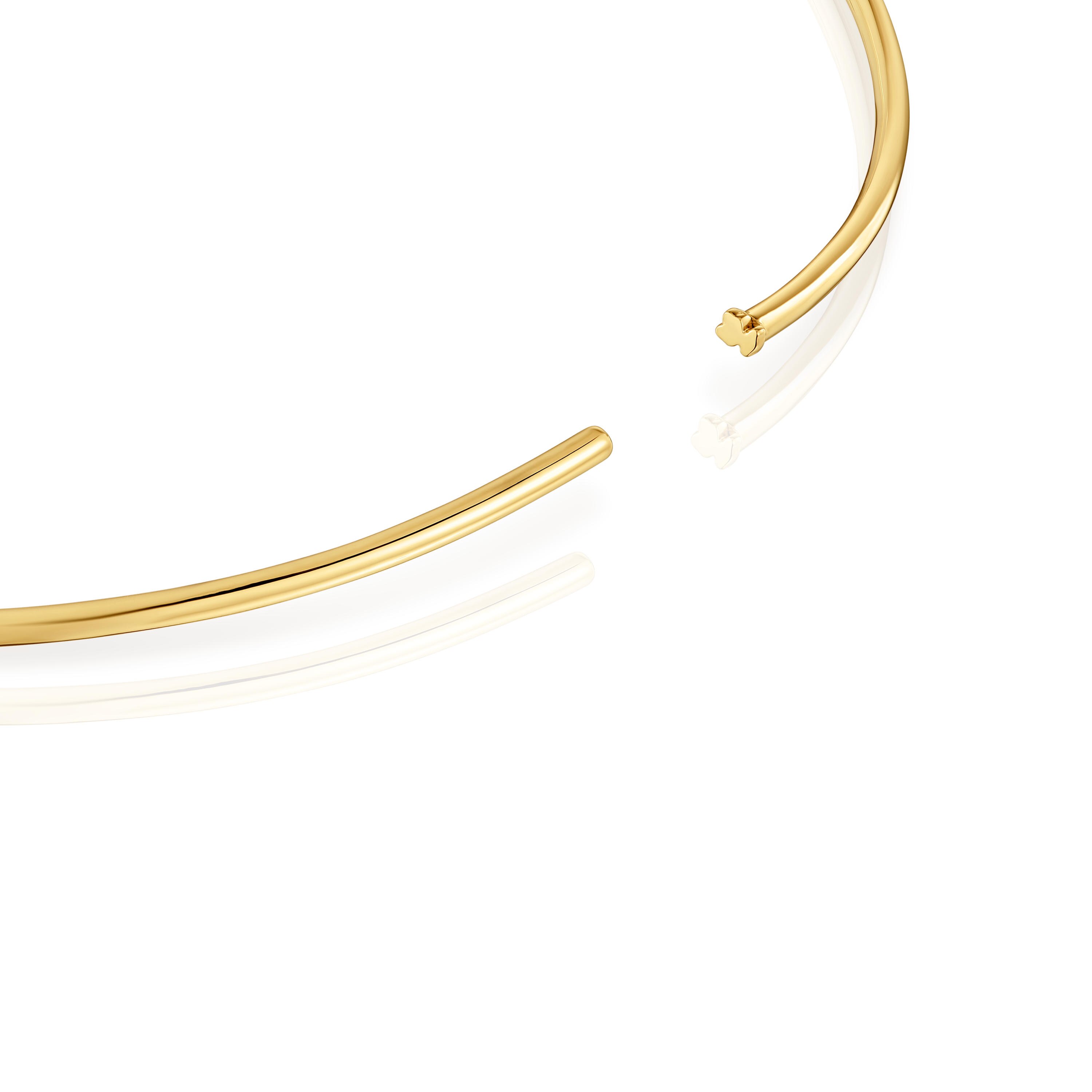 18kt gold plating over silver Necklace Basicos