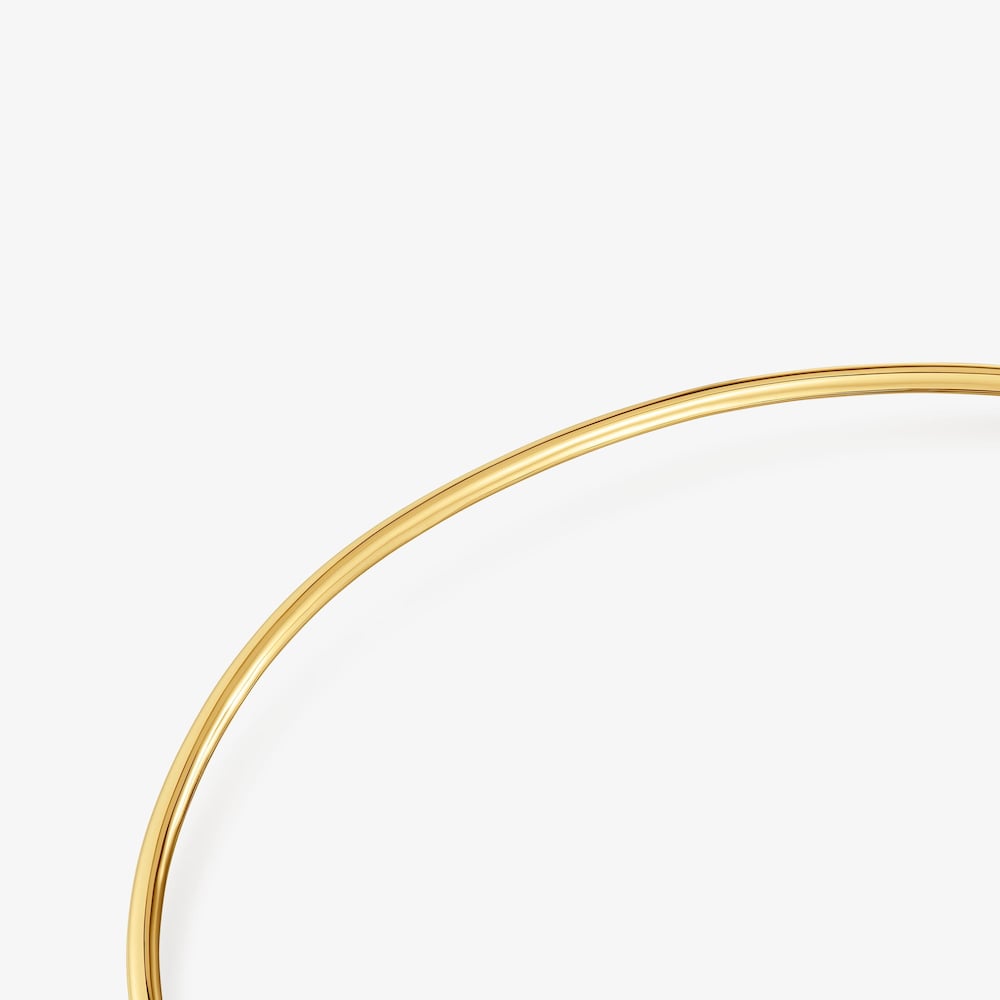 Collar con ba&ntilde;o de oro 18 kt sobre plata Basicos