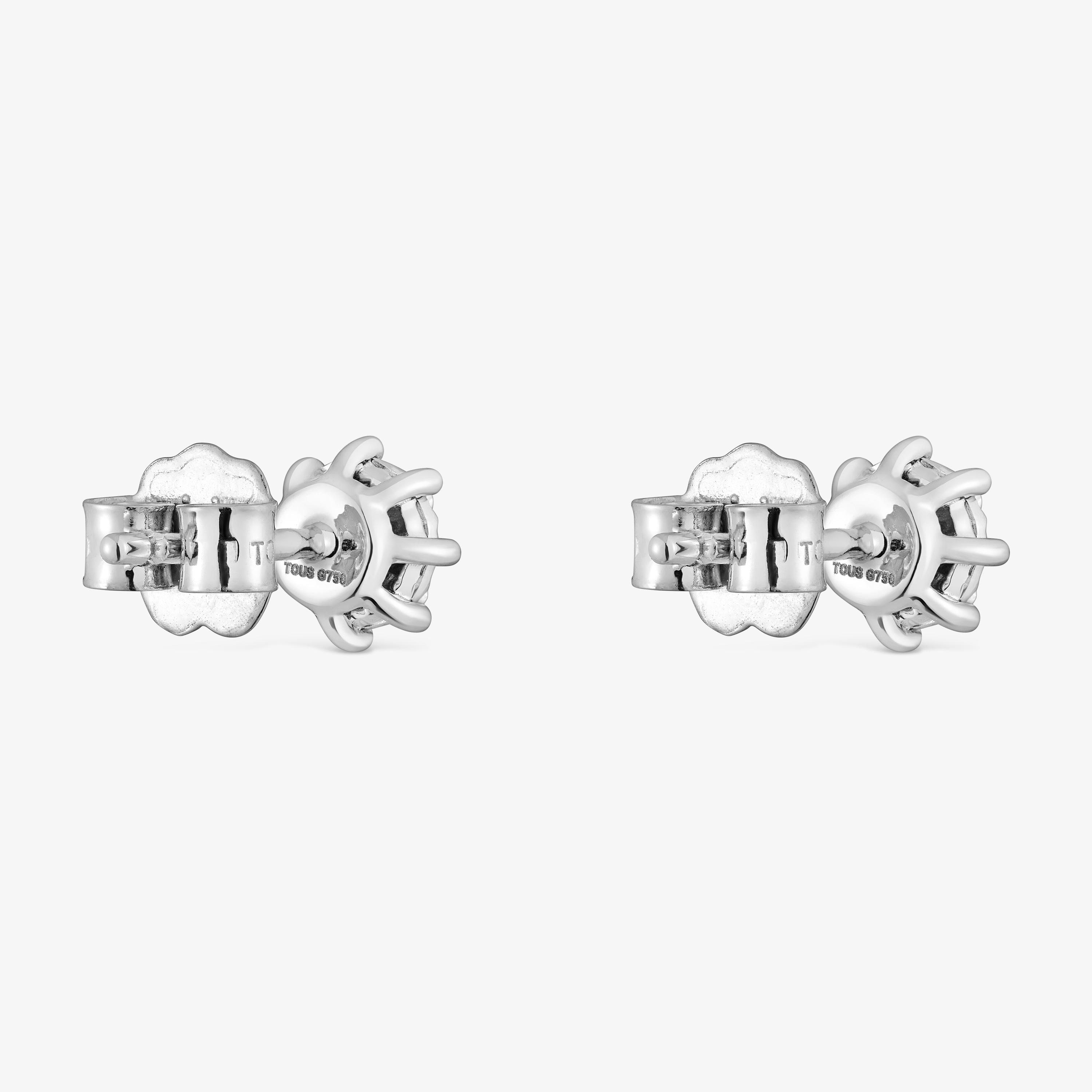 Small Earrings in 18K white gold with ct diamonds Les Classiques