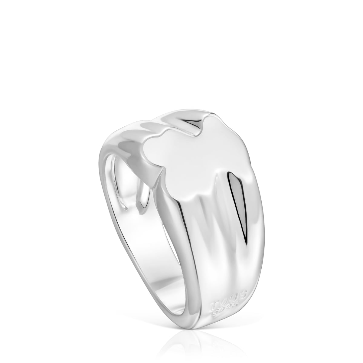 Tous - Anillo Sello De Plata Oso 10 Mm Sweet Dolls Talla 19