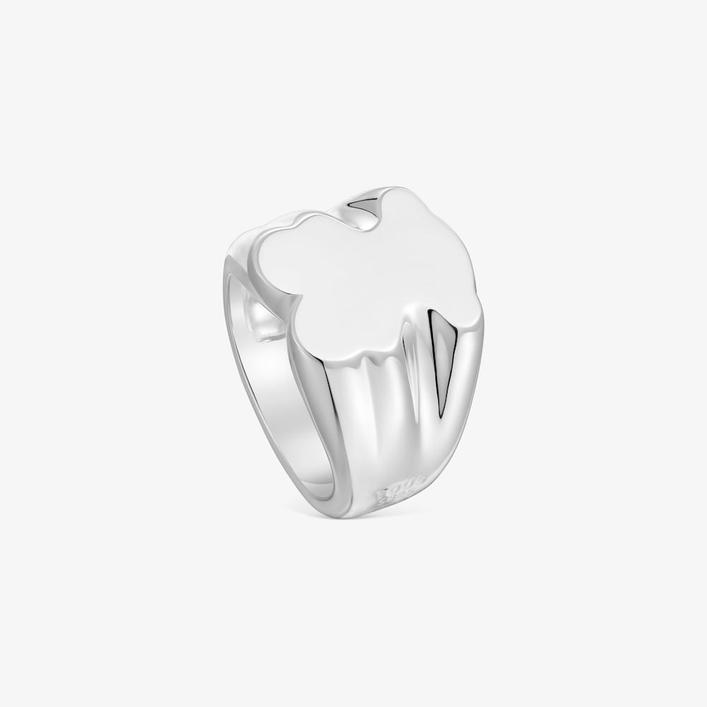 Anillo sello de plata oso 15 mm  Sweet Dolls