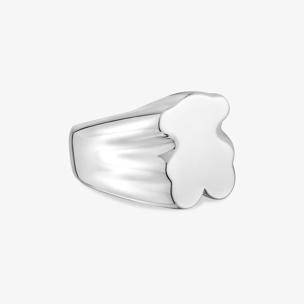 Anillo sello de plata oso 15 mm  Sweet Dolls