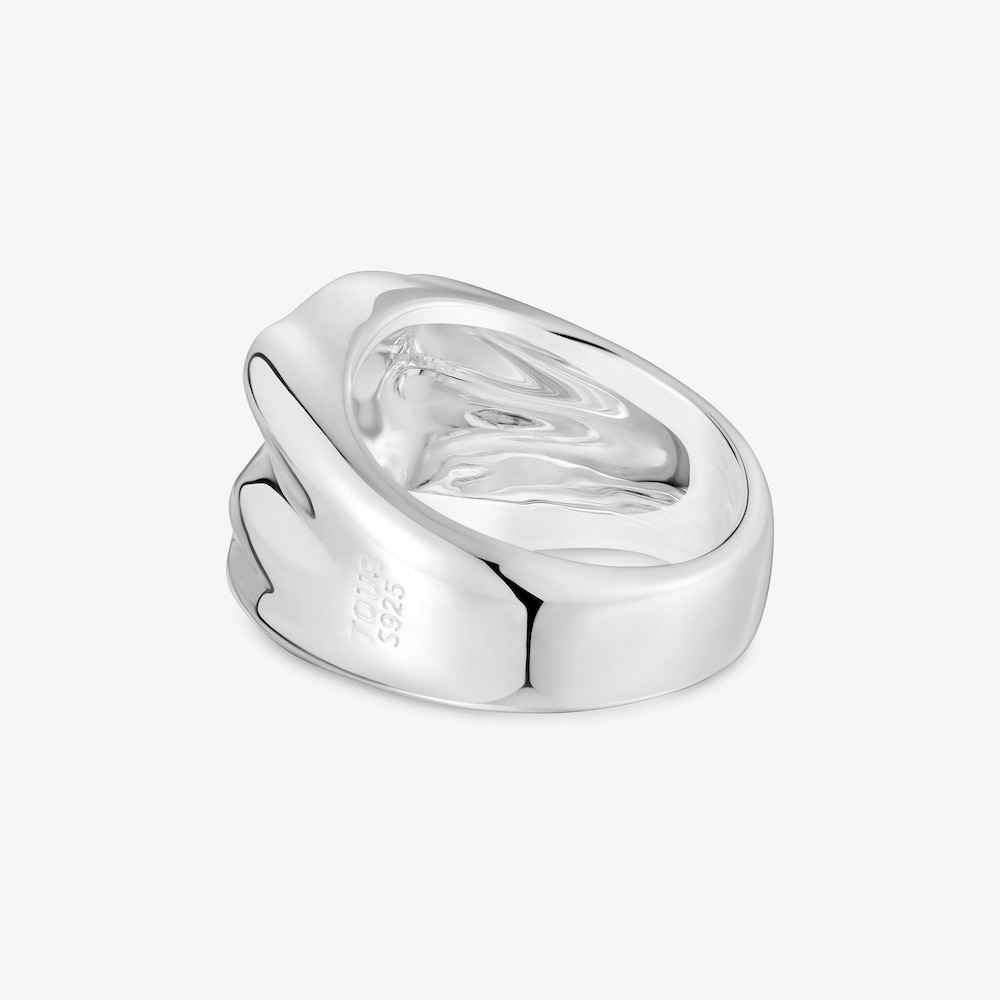 Anillo sello de plata oso 15 mm  Sweet Dolls