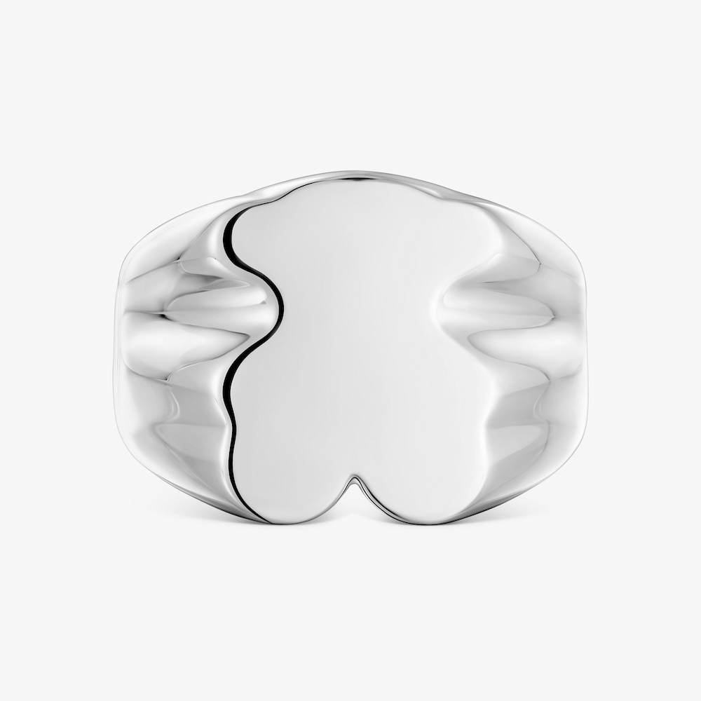 Anillo sello de plata oso 15 mm  Sweet Dolls
