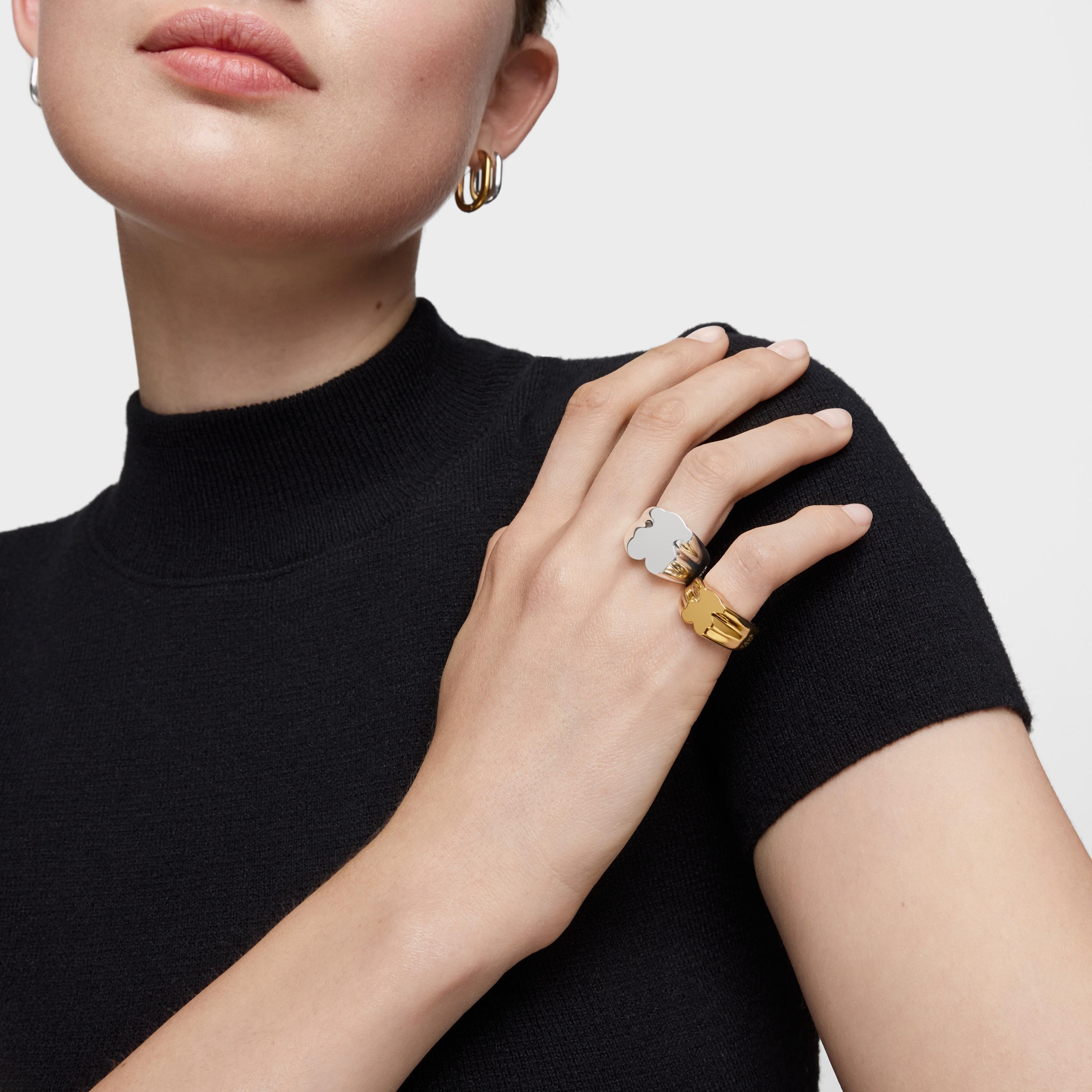 Silver bear 15 mm Signet ring Sweet Dolls