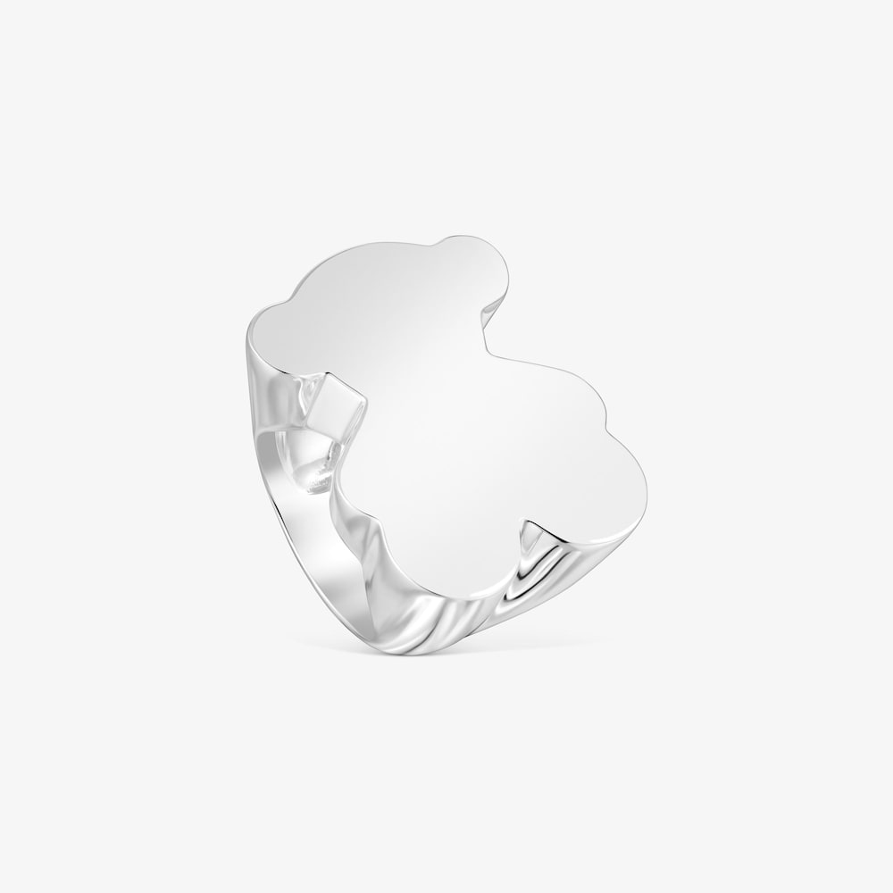 Silver bear 30 mm Signet ring Sweet Dolls