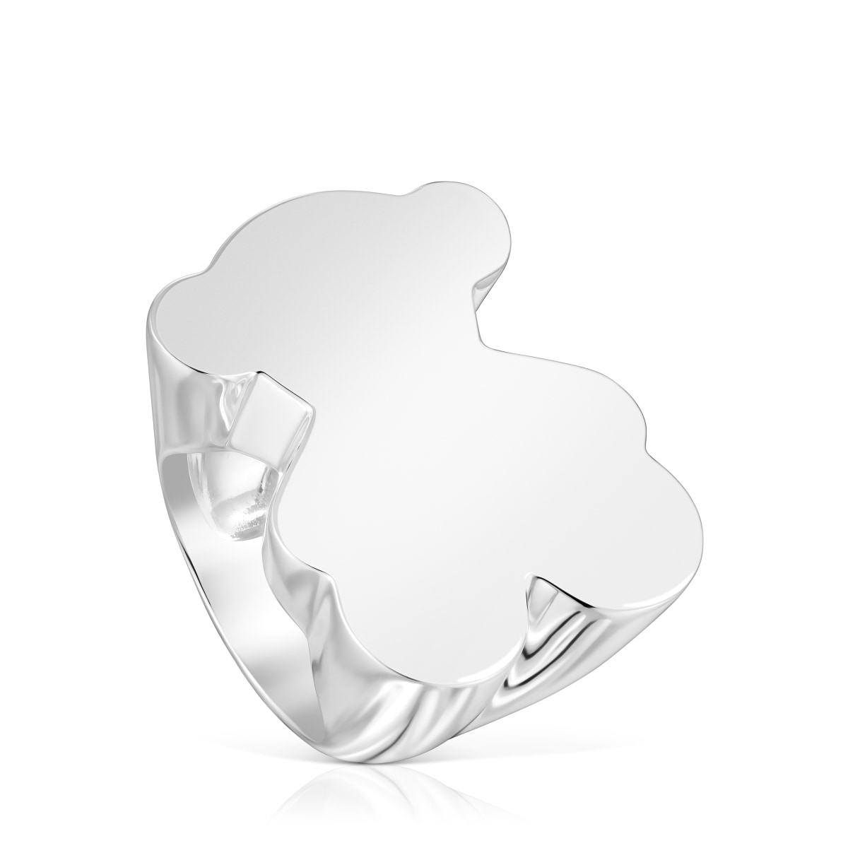 Tous - Anillo Sello De Plata Oso 30 Mm Sweet Dolls Talla 20