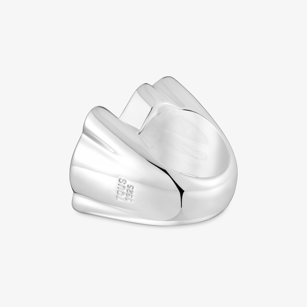 Silver bear 30 mm Signet ring Sweet Dolls