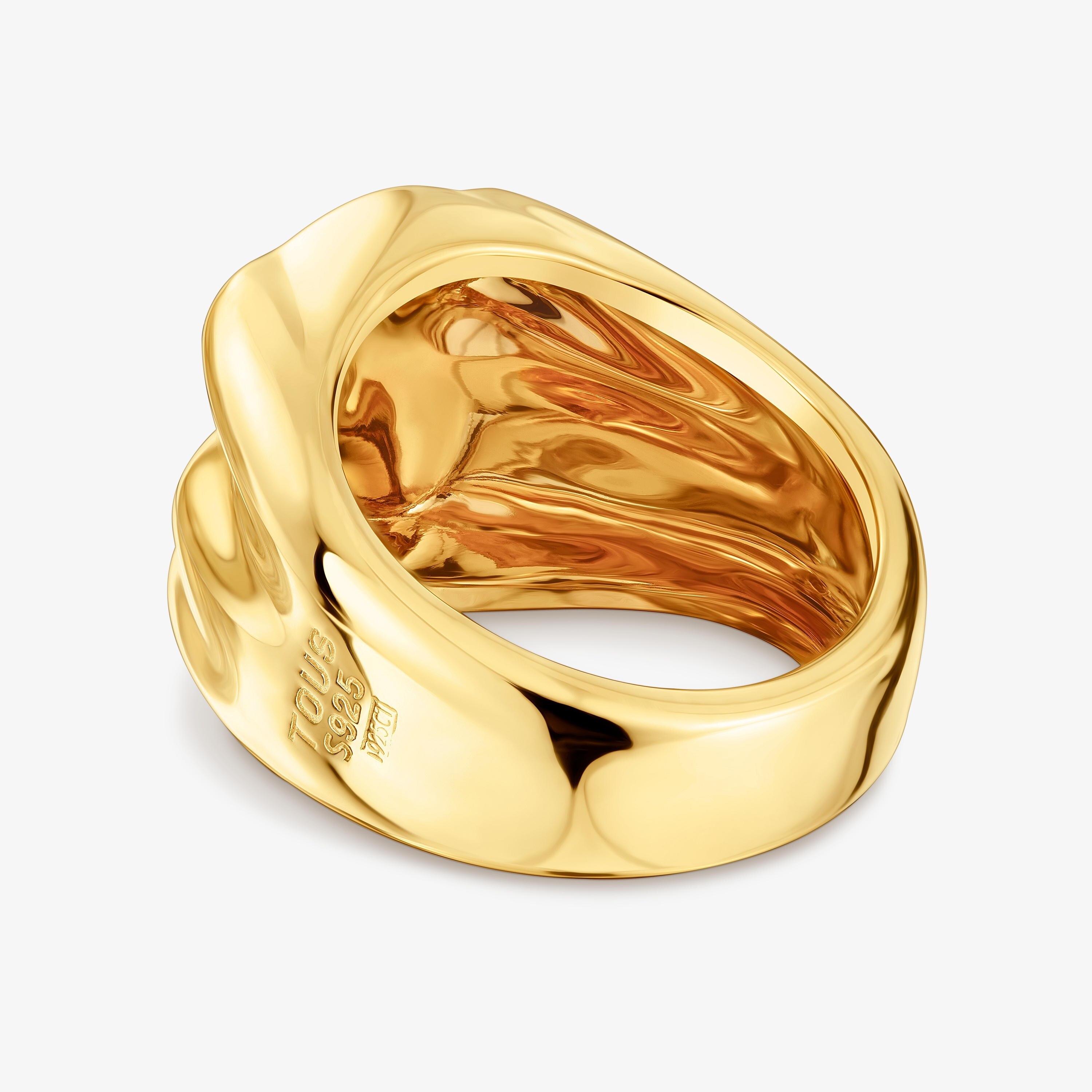 mm bear Signet ring with 18K gold vermeil Sweet Dolls