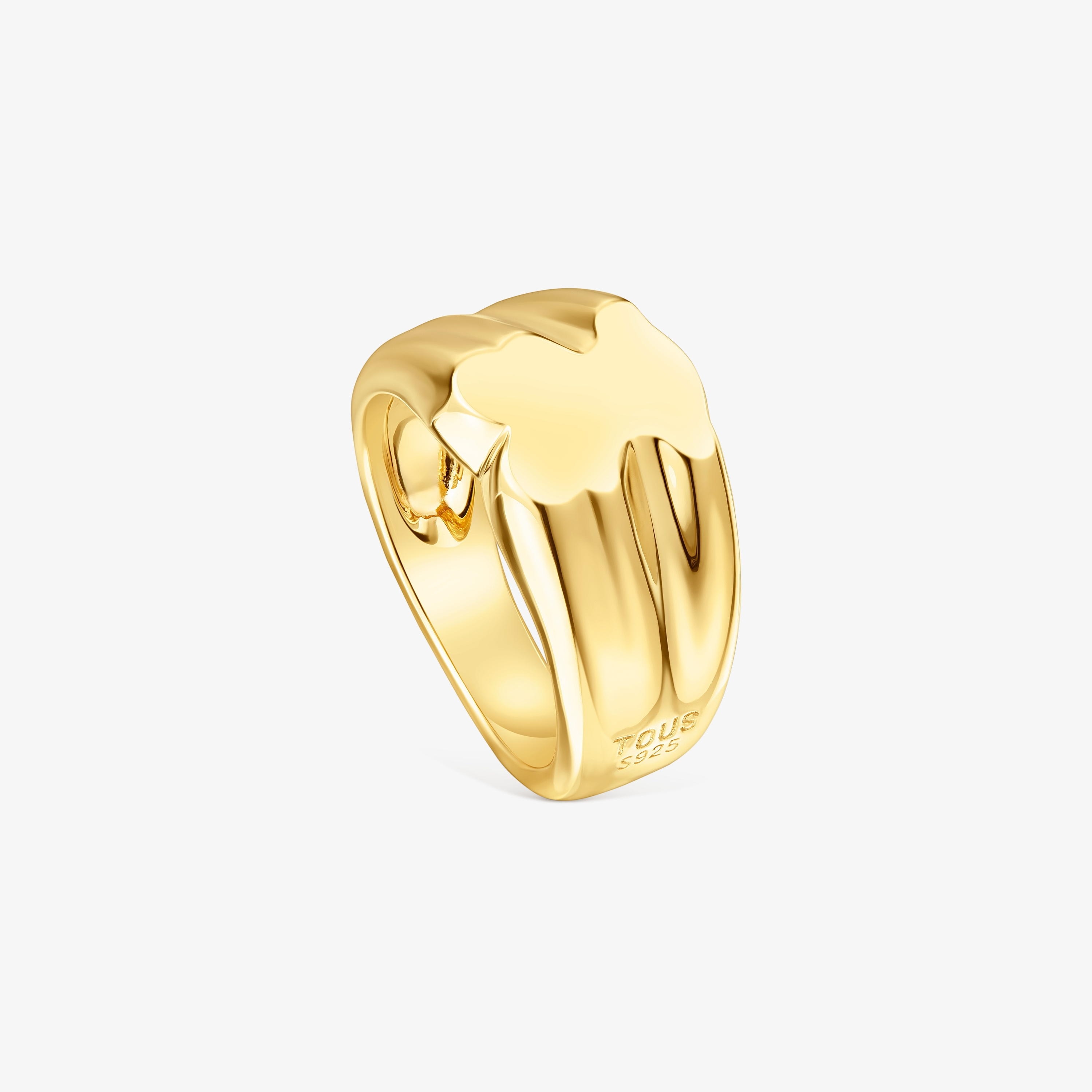 mm bear Signet ring with 18K gold vermeil Sweet Dolls