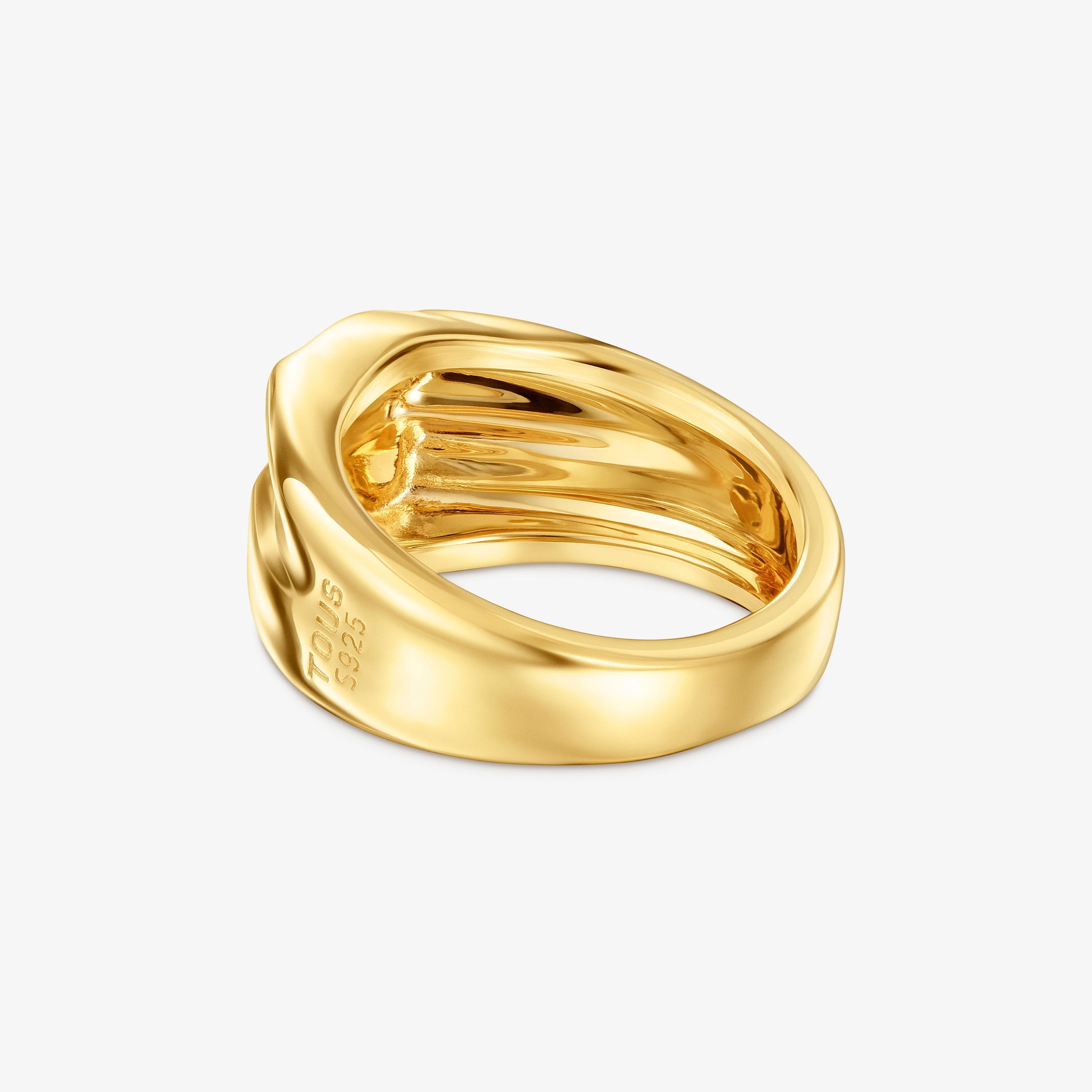 mm bear Signet ring with 18K gold vermeil Sweet Dolls