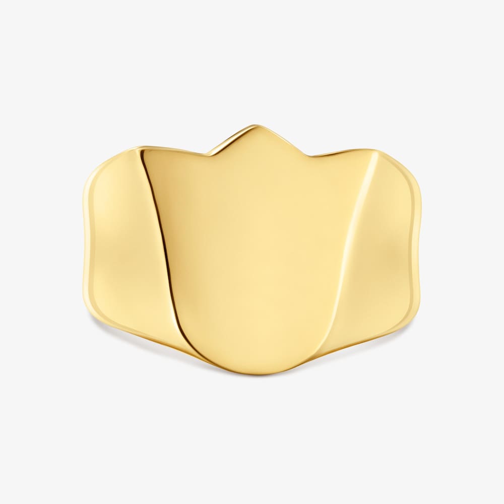 Pečatn&yacute; prsteň s&nbsp;tulip&aacute;nom s&nbsp;18&nbsp;kt pozl&aacute;ten&iacute;m na striebre Sweet Dolls