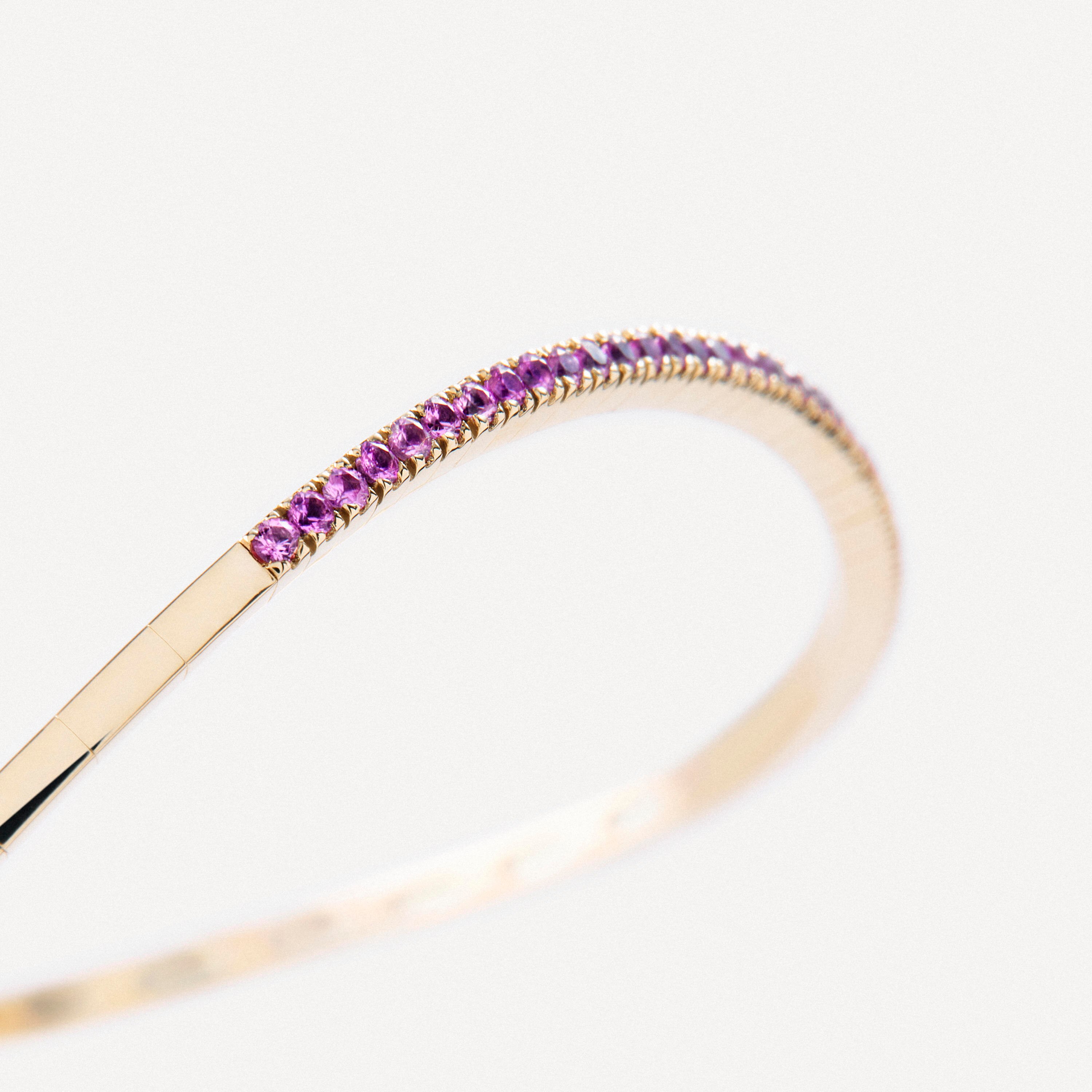 Gold Open bracelet with pink sapphire TOUS ATELIER