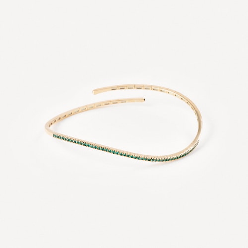Gold Open bracelet with emeralds TOUS ATELIER