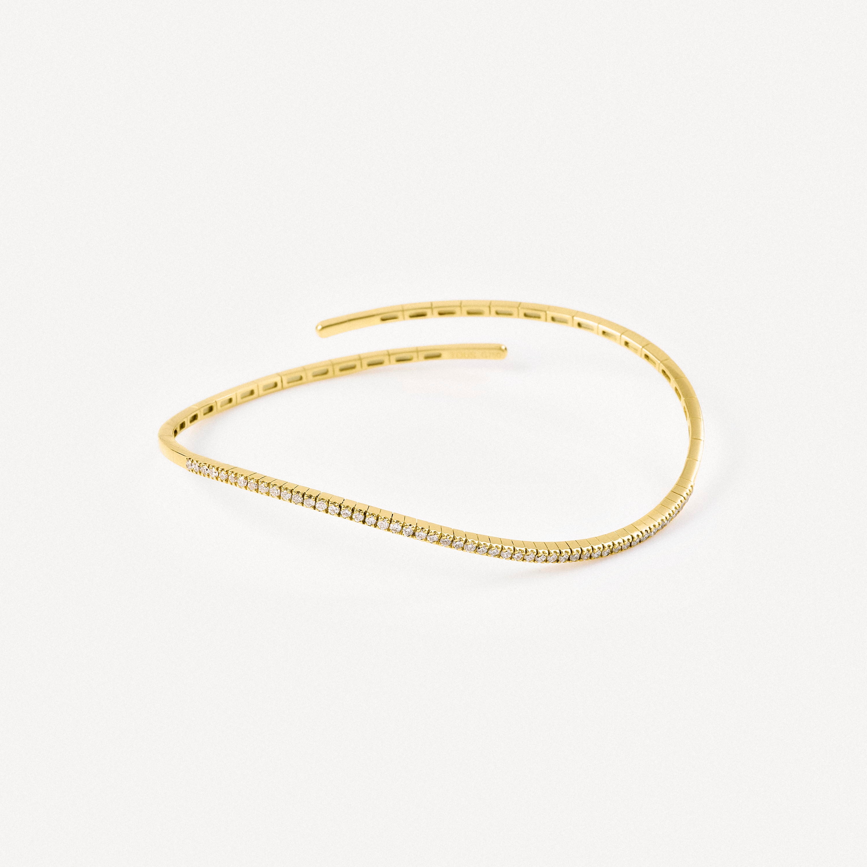 Gold Open bracelet with diamonds TOUS ATELIER