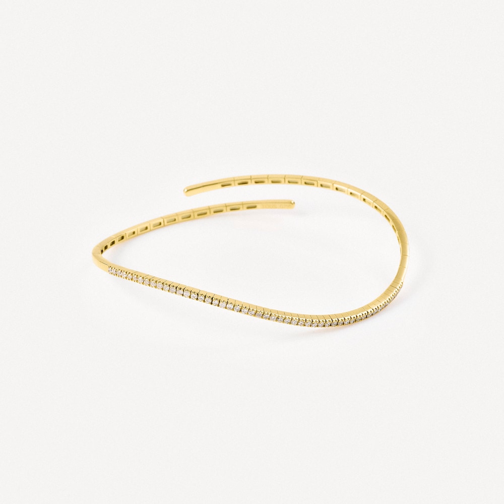 Gold Open bracelet with diamonds TOUS ATELIER