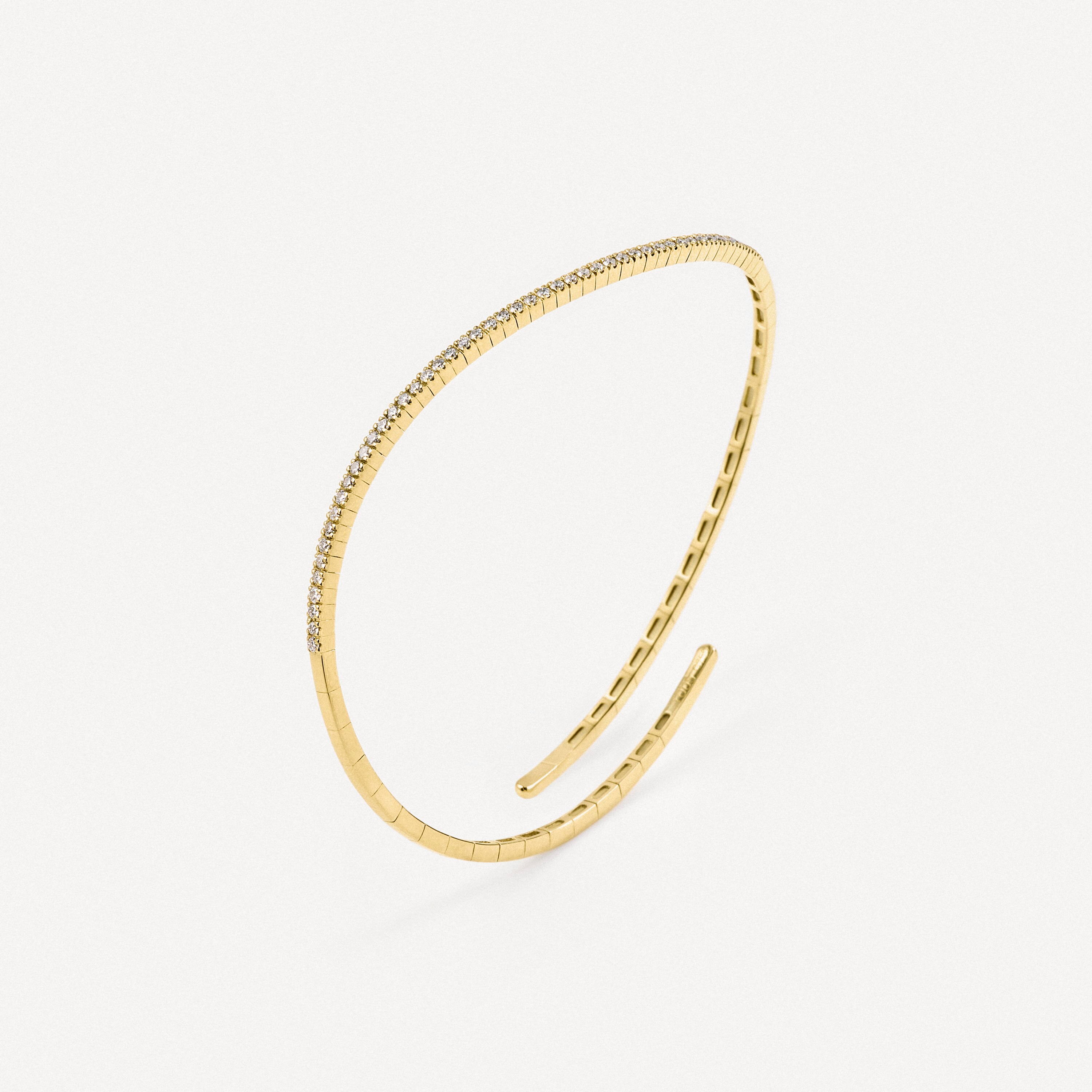Gold Open bracelet with diamonds TOUS ATELIER