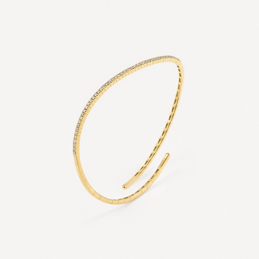 Gold Open bracelet with diamonds TOUS ATELIER