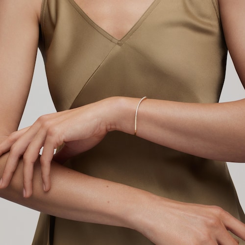 Gold Open bracelet with diamonds TOUS ATELIER