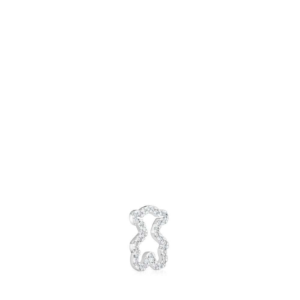 11,5 mm white gold bear pendant with diamonds Icon Gems 11,5 mm white gold bear pendant with diamonds Icon Gems