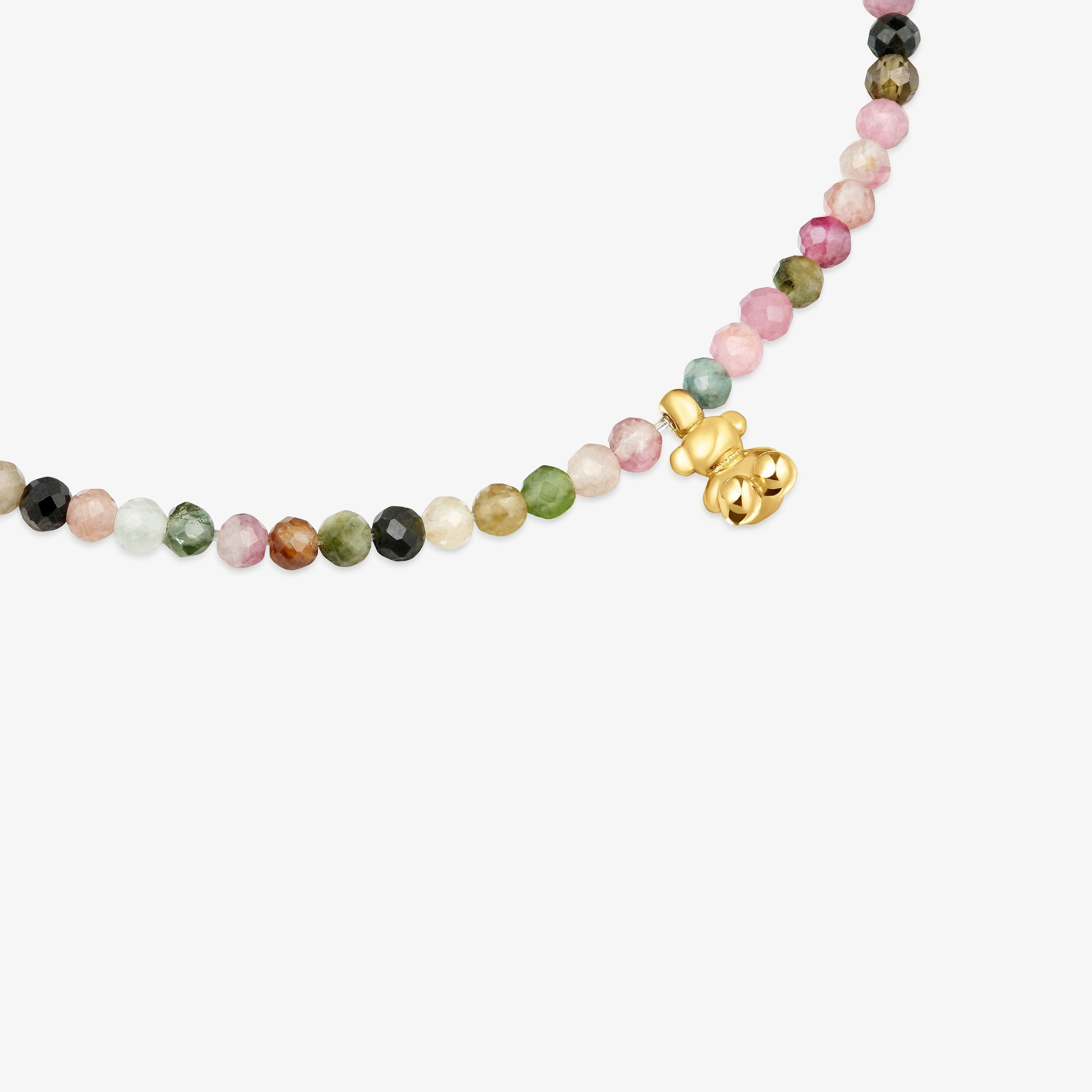 18K gold vermeil elastic Bracelet with tourmalines TOUS Bold Bear