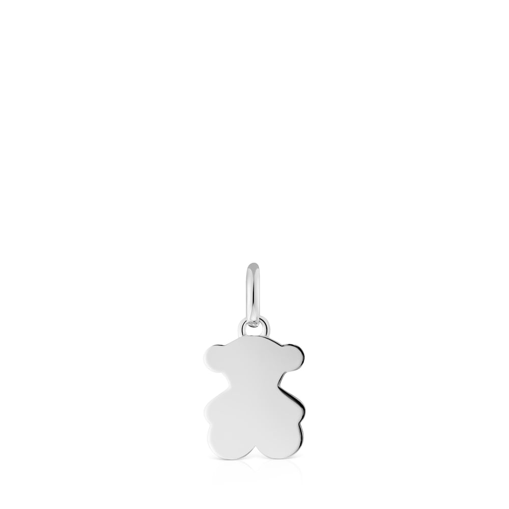 Small 12mm silver bear pendant Sweet Dolls image number 0