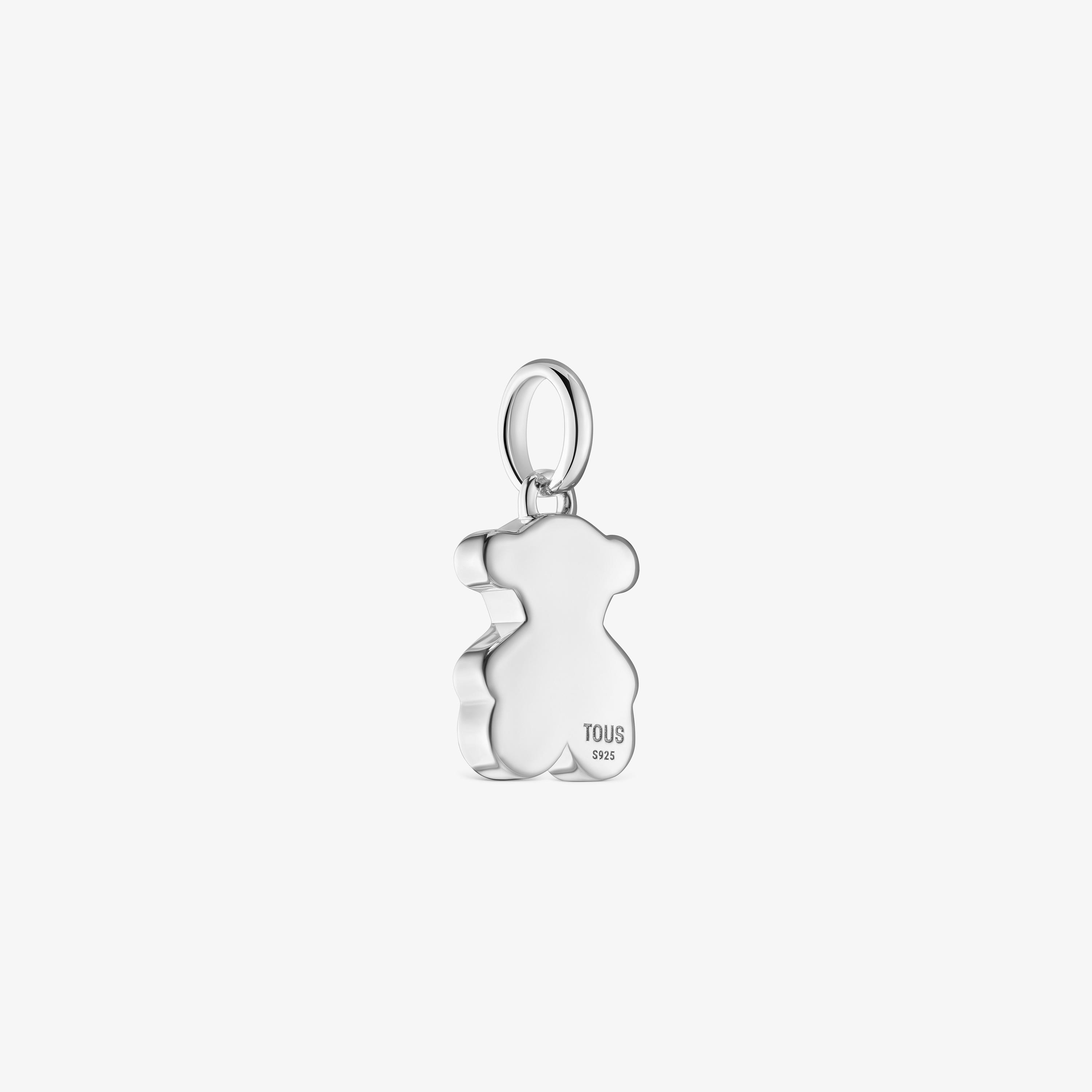 Small 12mm silver bear pendant Sweet Dolls