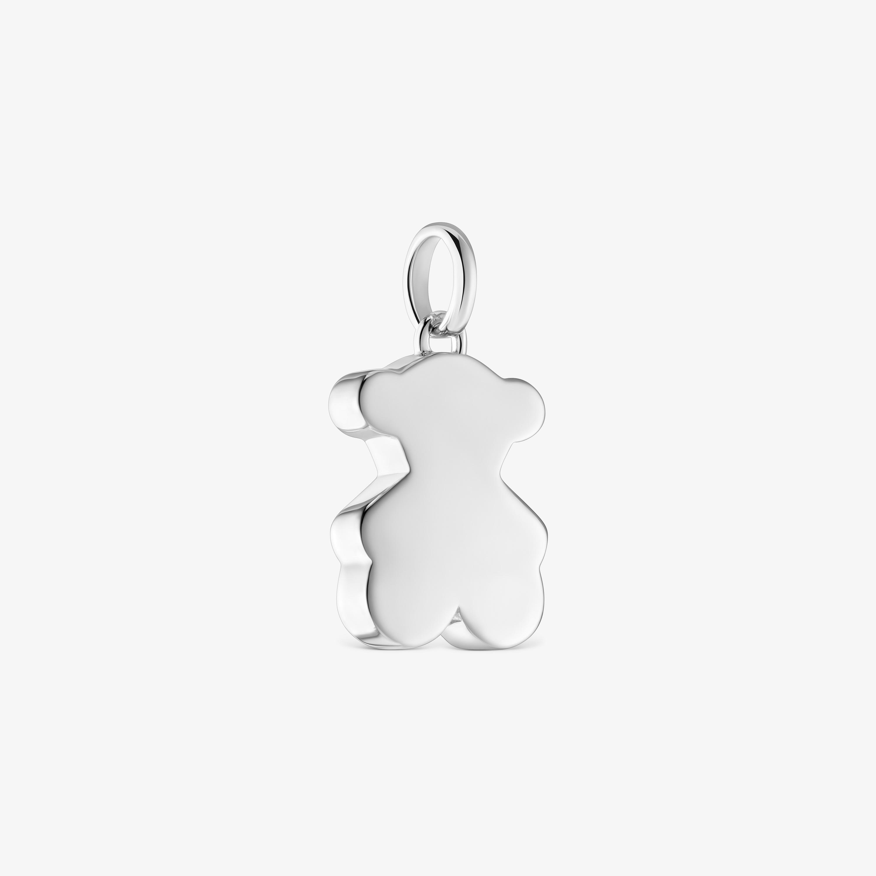 Small 16mm silver bear pendant Sweet Dolls