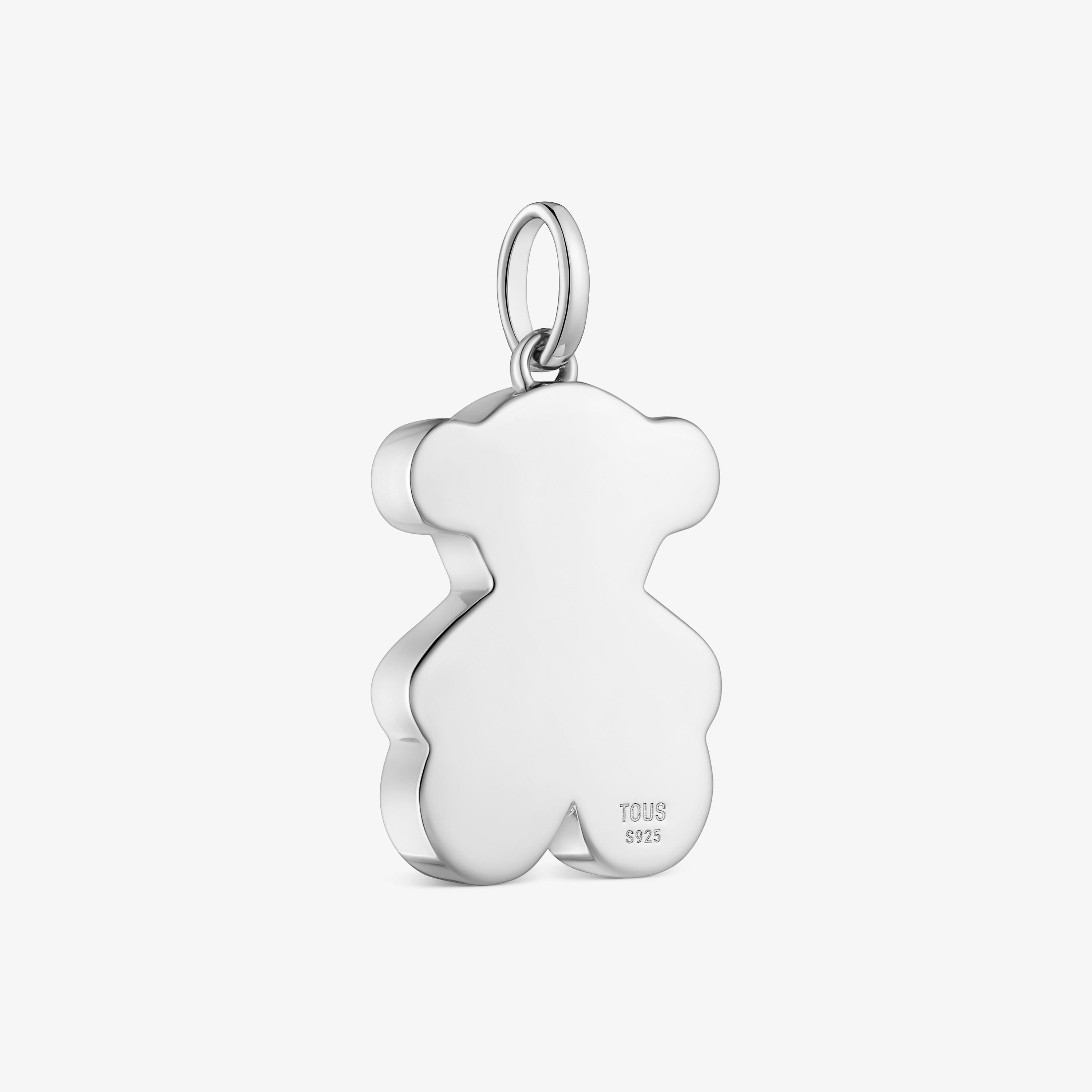 Medium 22mm silver bear Pendant Sweet Dolls
