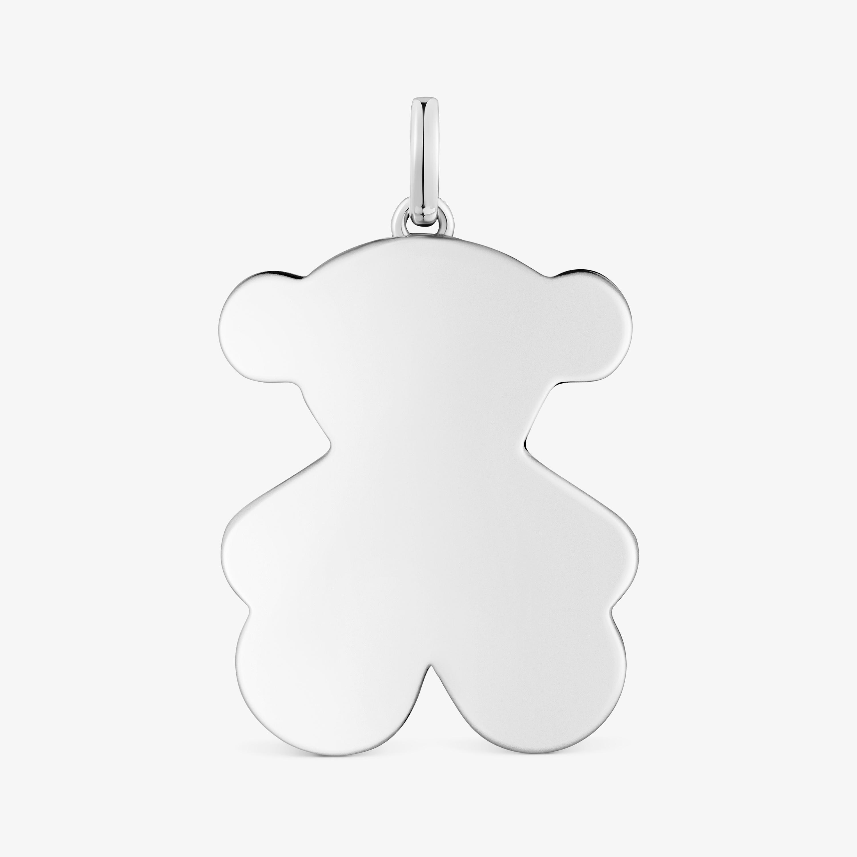 Medium 29mm silver bear Pendant Sweet Dolls