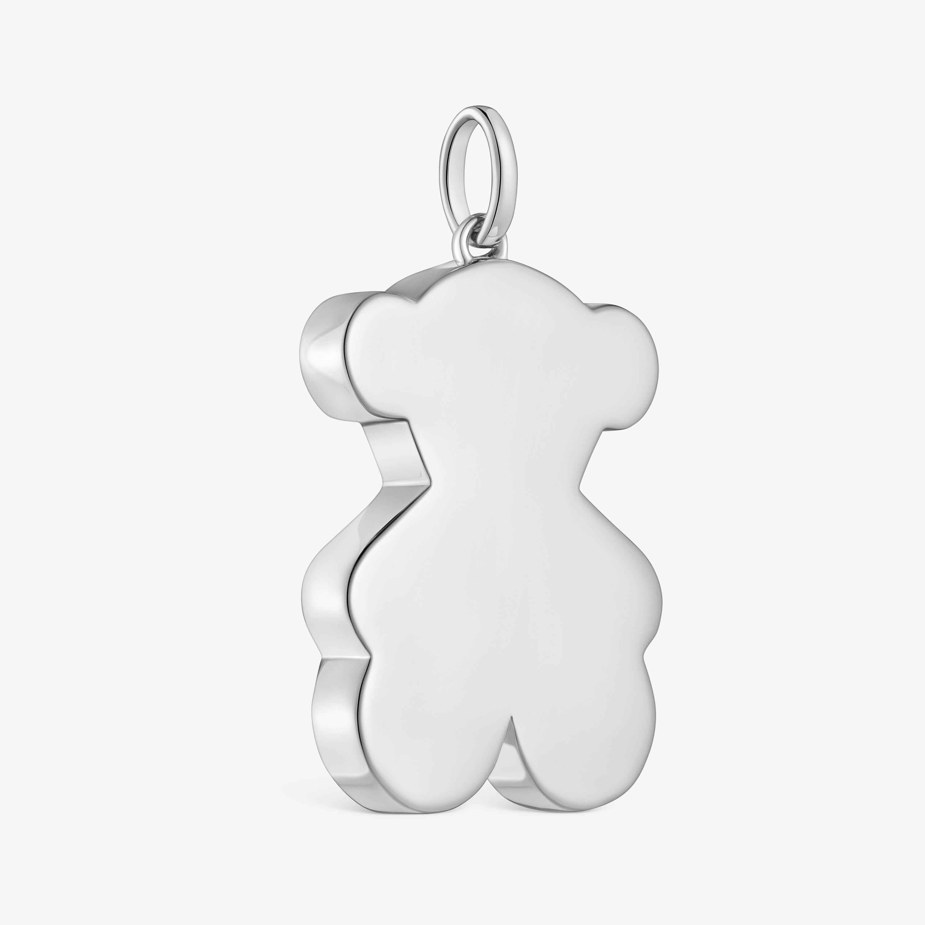 Medium 29mm silver bear Pendant Sweet Dolls