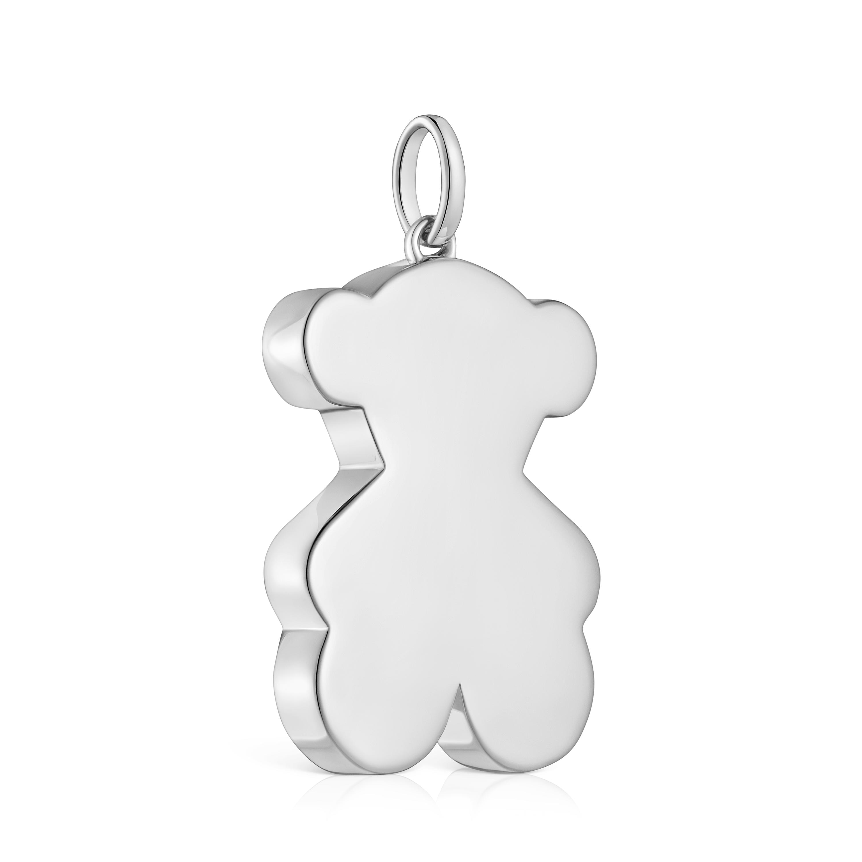 Medium 29mm silver bear Pendant Sweet Dolls