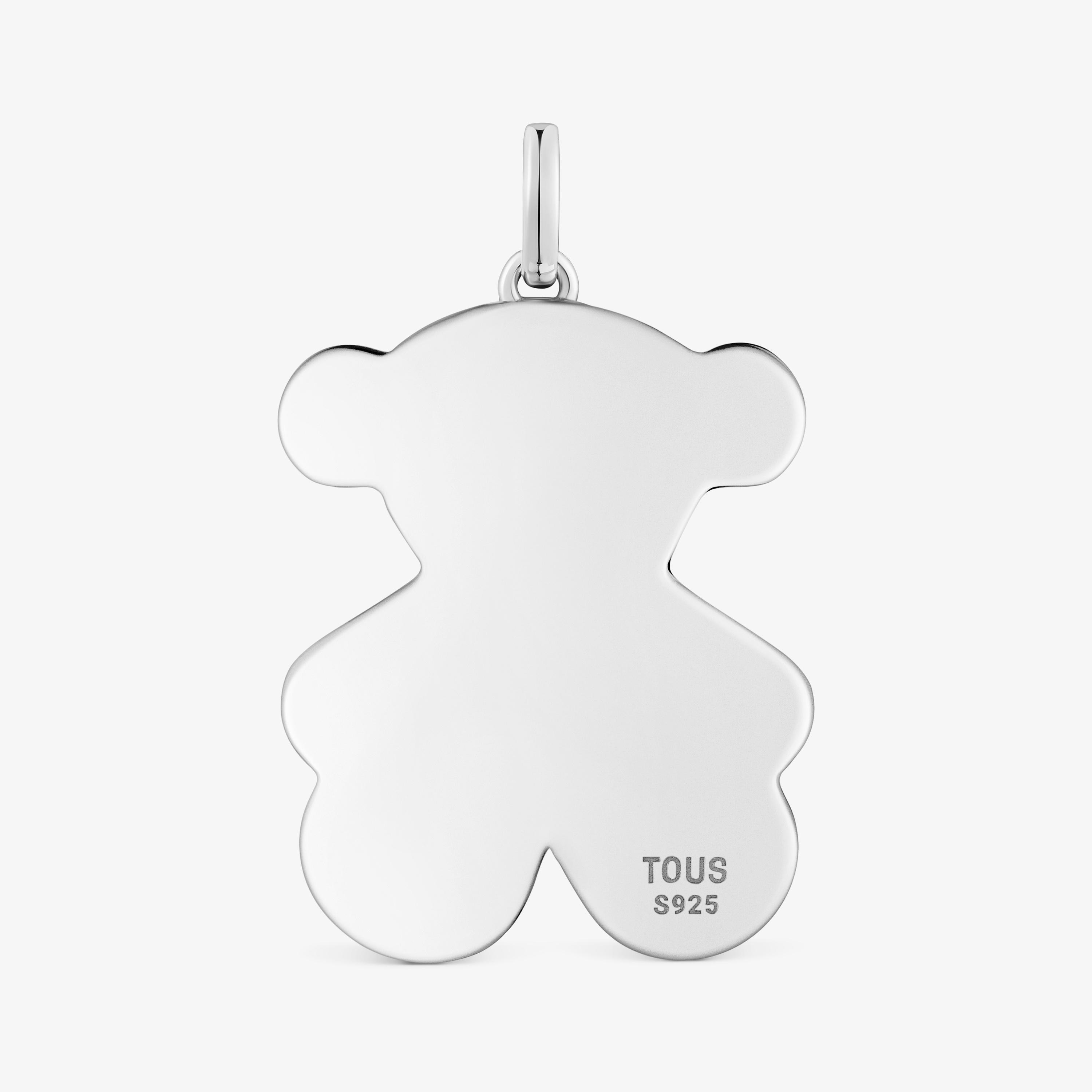 Medium 29mm silver bear Pendant Sweet Dolls