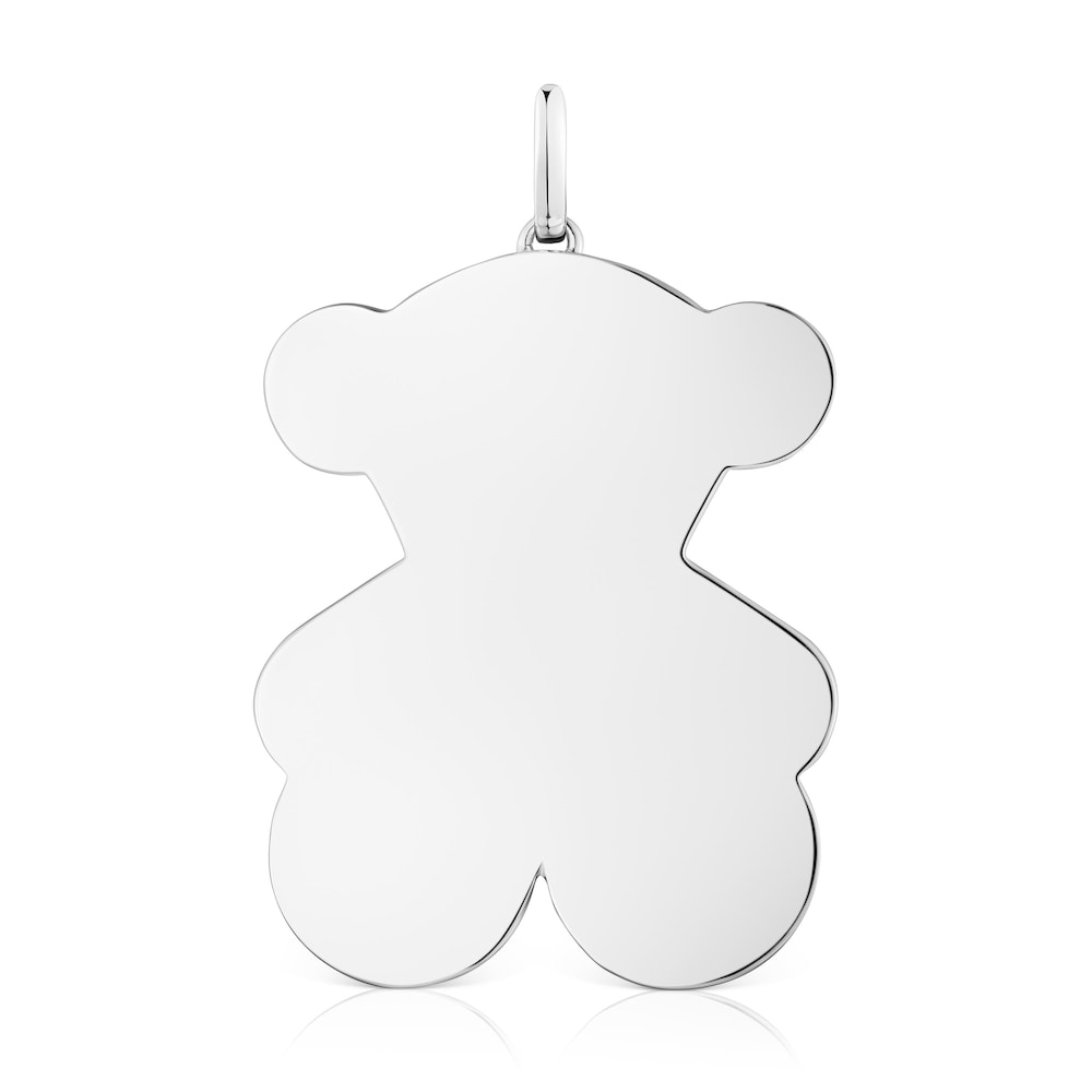 Large 38mm silver bear Pendant Sweet Dolls
