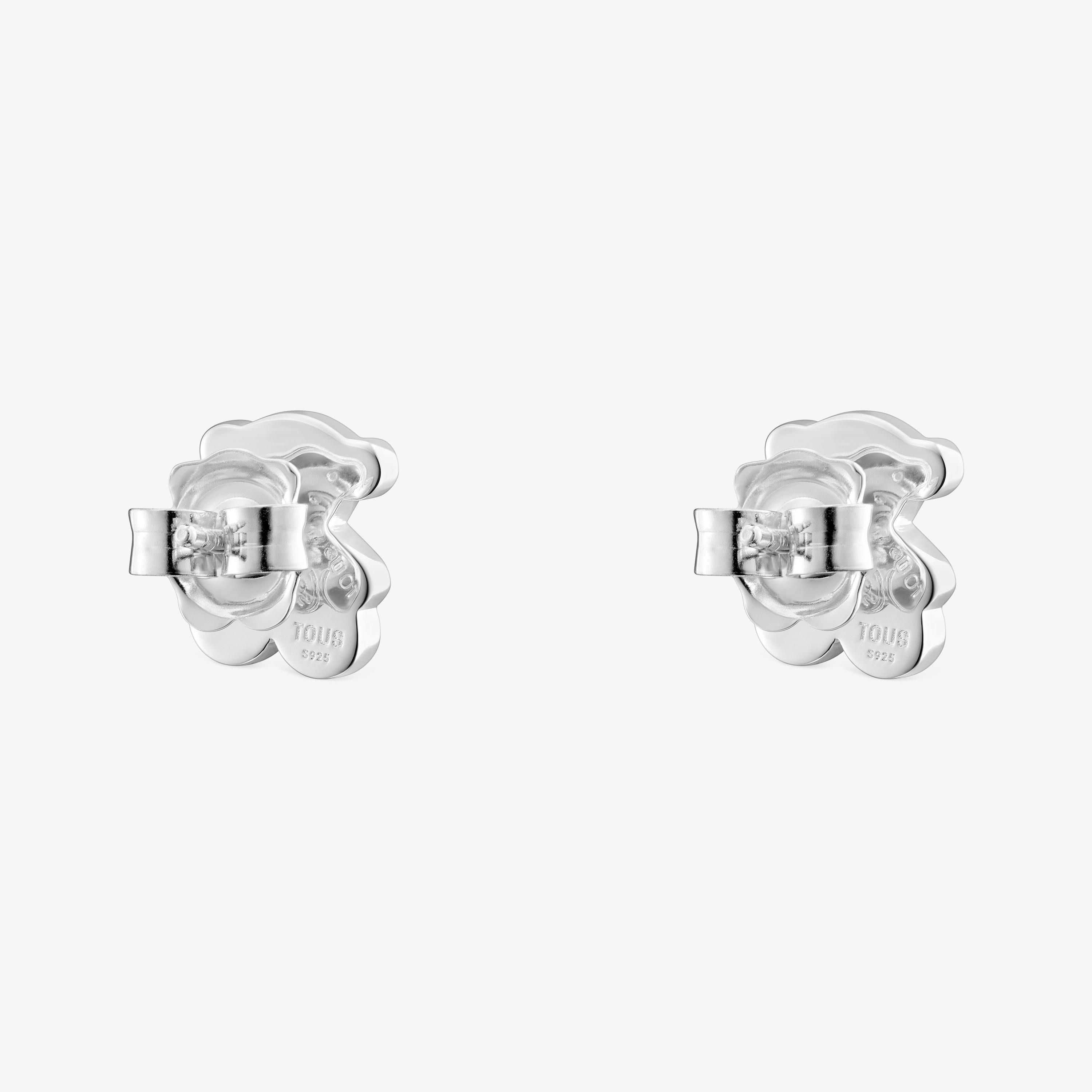 Silver 10mm Bear earrings Sweet Dolls