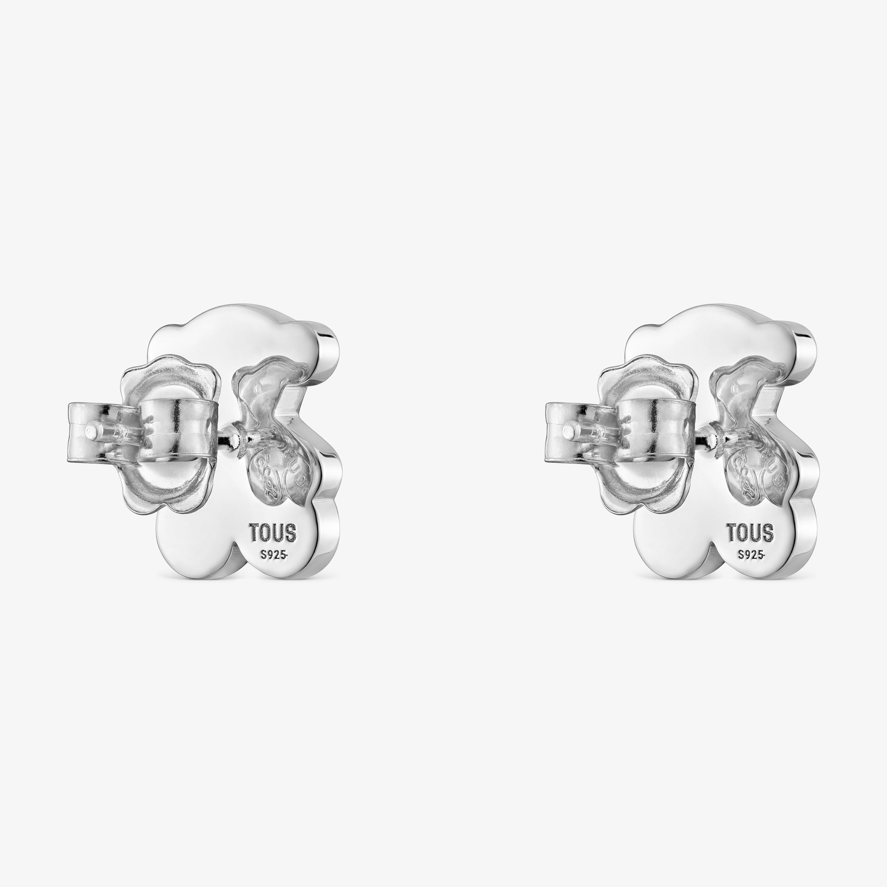Silver 12mm Bear earrings Sweet Dolls
