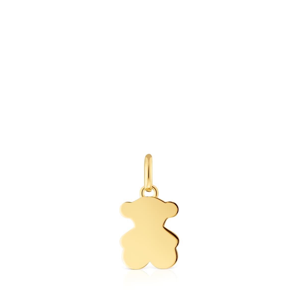 Colgante pequeño oso con baño de oro 18 kt sobre plata 12 mm Sweet Dolls