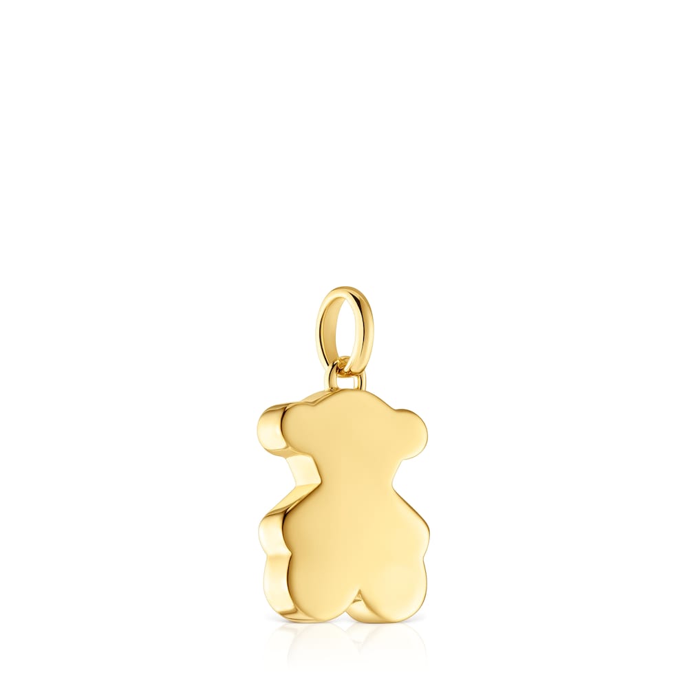 Small 16mm 18kt gold plating over silver bear Pendant Sweet Dolls Small 16mm 18kt gold plating over silver bear Pendant Sweet Dolls