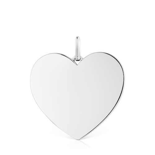 Colgante mediano corazón de plata 29 mm Sweet Dolls