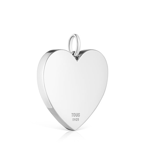 Colgante mediano corazón de plata 29 mm Sweet Dolls