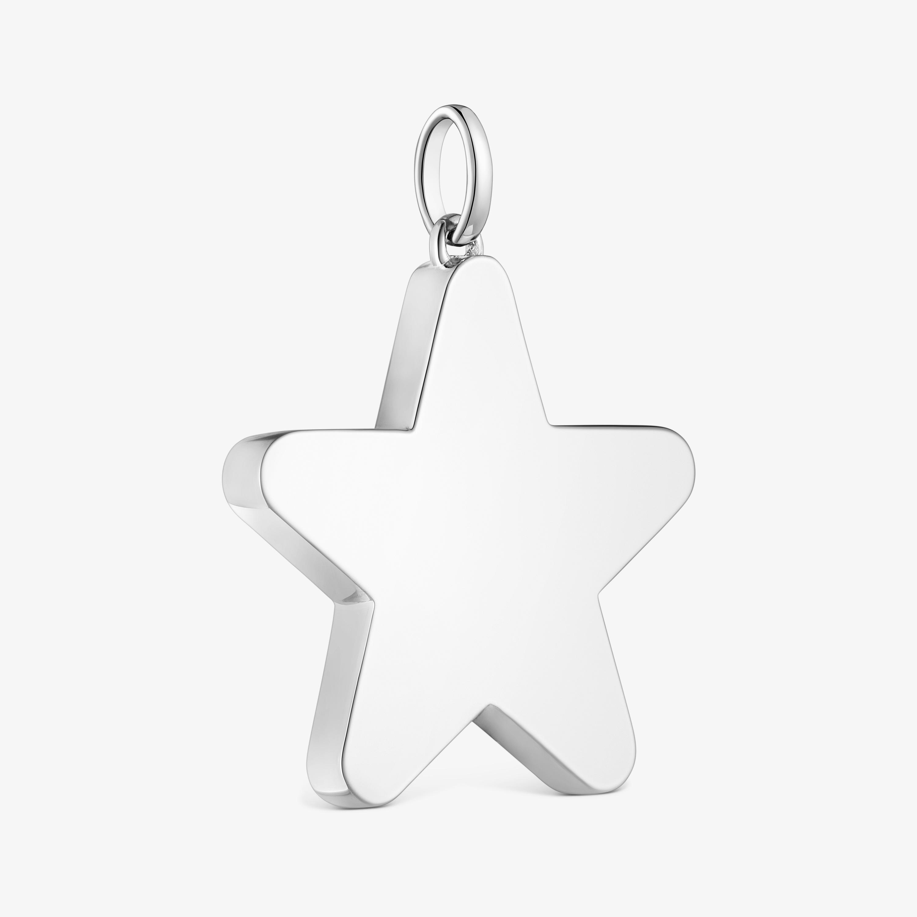 Medium 29mm silver Star pendant Sweet Dolls