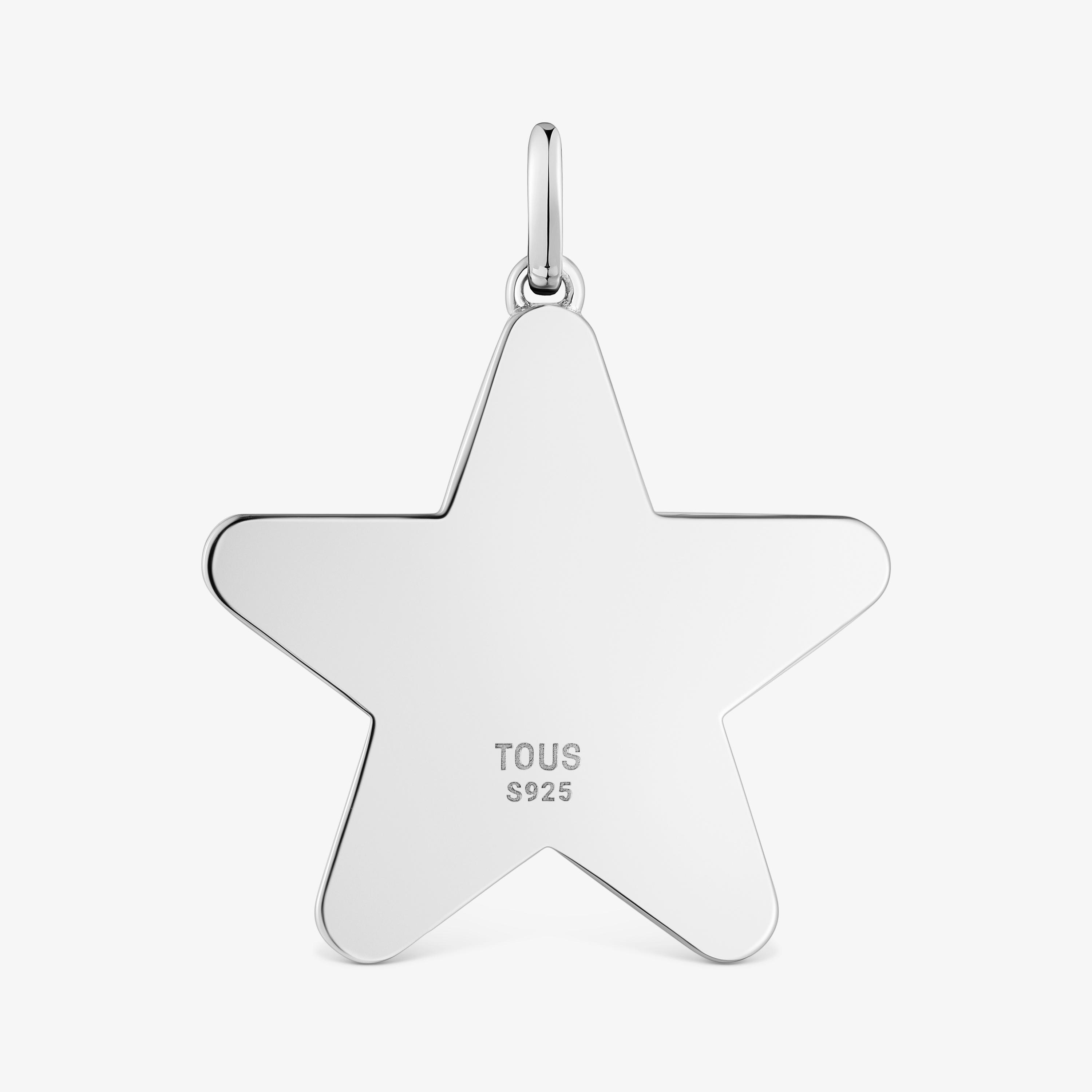 Medium 29mm silver Star pendant Sweet Dolls