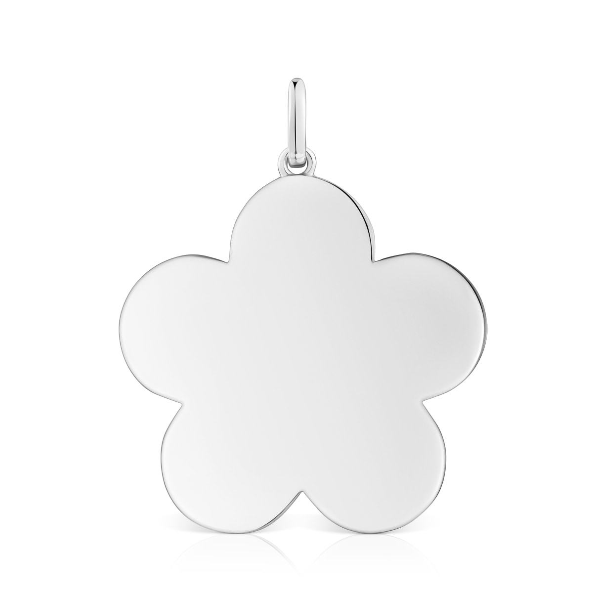 Medium 29mm silver flower Pendant Sweet Dolls