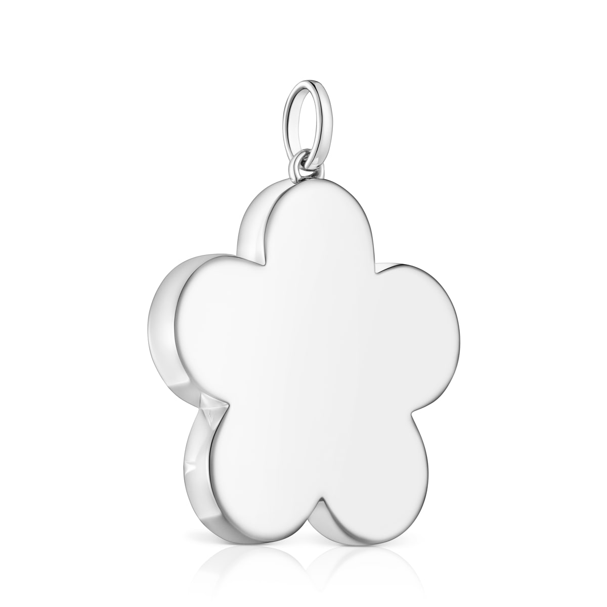 Medium 29mm silver flower Pendant Sweet Dolls